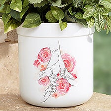 Mother's Loving Hand Personalized Outdoor Flower Pot - 49275