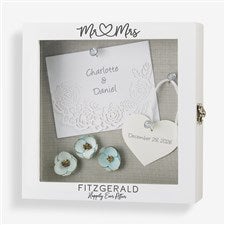 Infinite Love Engraved Wedding Shadow Box  - 49319