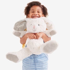 Simply Sweet Personalized Large White Plush Bunny   - 49325