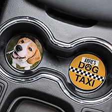 Dog Taxi Personalized Car Coaster Set of 2 - 49396