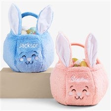 Bunny Ears Embroidered Plush Easter Treat Bag  - 49413