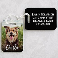 Pet Photo Personalized Luggage Tag Set  - 49598