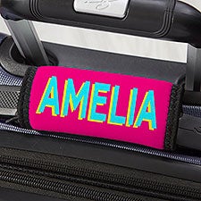 Shadow Name Personalized Luggage Handle Wrap  - 49607