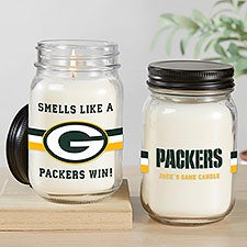 NFL Green Bay Packers Personalized Farmhouse Candle Jar - 49802