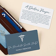 A Doctor's Prayer Personalized Metal Wallet Card - 49861