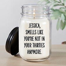Smells Like Personalized Mason Jar Candle - 49949