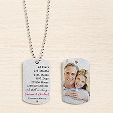 My Forever Personalized Photo Dog Tag Necklace - 50122