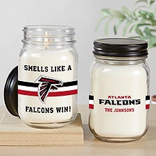 NFL Atlanta Falcons Personalized Farmhouse Candle Jar - 50145