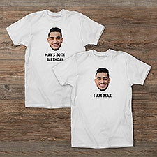 Photo Face Cutout Personalized Men's Shirts - 50288