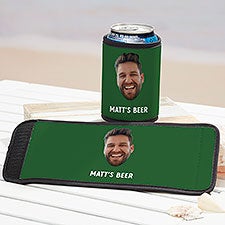 Photo Face Cutout Personalized Can & Bottle Wrap - 50293