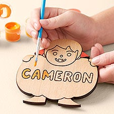 Halloween Personalized Wooden Paintable Toy Character - 50530