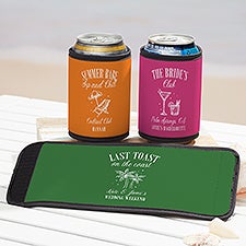 Social Club Personalized Beer Can & Bottle Wrap - 50780