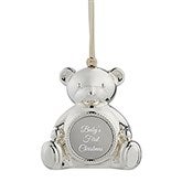 Engraved Teddy Bear Locket Ornament   - 51144