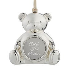 Engraved Teddy Bear Locket Ornament   - 51144