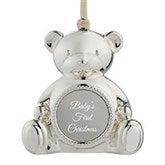 Engraved Teddy Bear Locket Ornament   - 51144