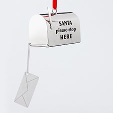 Engraved Letters to Santa Mailbox Ornament    - 51309