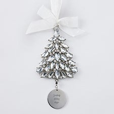 Engraved Jeweled Tree Ornament  - 51331