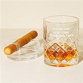 Write Your Own Personalized Whiskey Glass Ashtray Set  - 51382