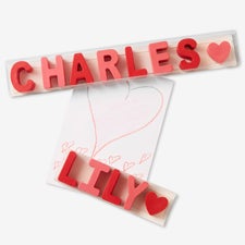 Valentine's Kids Name Personalized Crayons  - 51813D