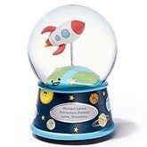 Engraved Outer Space Musical Snow Globe    - 51842
