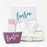 Personalized Spa Gift Set For Her - Trendy Script  - 51870