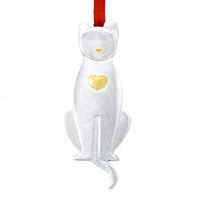 Engraved Nambé Kitty Ornament     - 51918