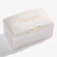 Personalized Small Shantung Keepsake Box - 51982D