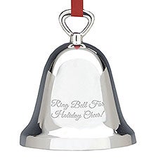 Engraved Reed and Barton Ringing in the Season Bell Ornament - 51984