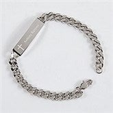 Engraved Kids Silver Cross ID Bracelet  - 52025