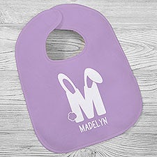 Bunny Monogram Personalized Easter Baby Bibs - 52292