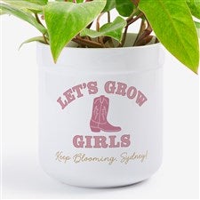 Personalized Let's Grow Girls Flower Pot by Jessie James Decker - 52363