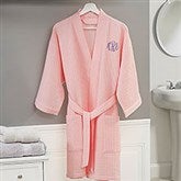 Kittenish Embroidered Waffle Weave Kimono Robes   - 52554