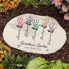 Handprint Art Personalized Garden Stone for Mom - 52593