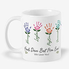 Family Handprint Art Personalized Coffee Mug - 52597