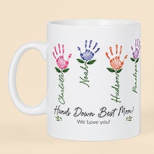 Family Handprint Art Personalized Oversized Coffee Mug - 30 oz - 52598