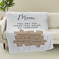 Her Puzzle Pieces Personalized Blankets  - 52604