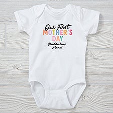 Colorful First Mother's Day Personalized Baby Clothing  - 52608