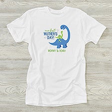 First Mother's Day Dino Personalized Ladies Shirts - 52610