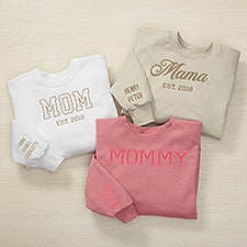 Athletic Mom Embroidered Adult Sweatshirt  - 52616