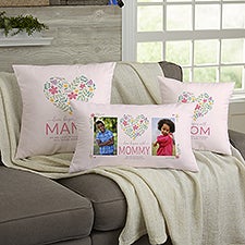 Love Begins With Mom Personalized Throw Pillows - 52628