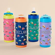 Cars Personalized Kids Insulated 14oz Water Bottles - 52693
