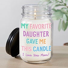 My Favorite Child Personalized Farmhouse Candle Jar - 52795