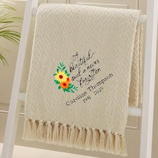Beautiful Soul Embroidered Afghan - 52808