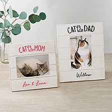 Cat Parent Personalized Shiplap Frame  - 52854