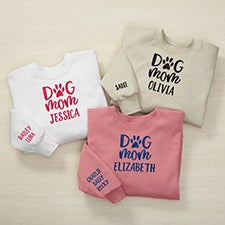 Dog Mom Embroidered Sweatshirt - Hanes - 52858