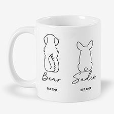 Pet Outlines Personalized Coffee Mug - 52862