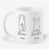 Pet Outlines Personalized Coffee Mug - 52862