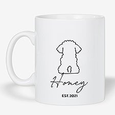 Pet Outlines Personalized Oversized Coffee Mug - 52863