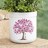 Vibrant Family Tree Personalized Outdoor Flower Pot  - 52869