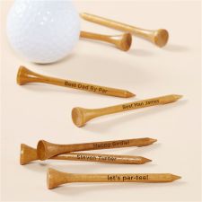 Personalized Engraved Wood Golf Tees - 52921
